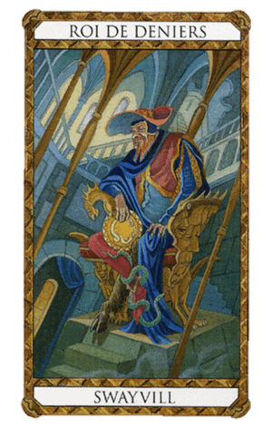 El Rey de Oros Arcano Menor según el diseño del Tarot Ambre